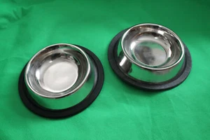 2x Hundenapf Edelstahl Fressnapf Hunde Katzen Futternapf Wassernapf Trinknapf 2S - Bild 1 von 5