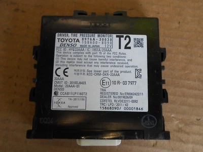 Monitor de presión de neumáticos Lexus GS350 2014 P/N: 8976A-30030 Foto 1 de 4