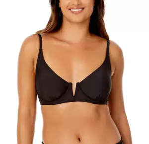 Anne Cole Limited Edition Ladies Swim V-Wire Bikini Top Size XL Black - Picture 1 of 6