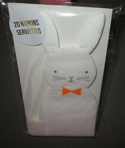 MERI MERI~20 Count SPRING BUNNY RABBIT Paper Napkins - Picture 1 of 3