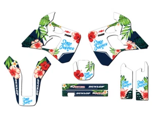 1991-1994 KDX 250 TROPIC White Senge Graphics Kit Compatible with Kawasaki - Picture 1 of 10