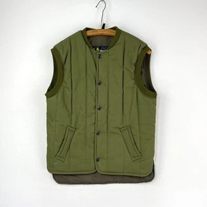 Barbour Trekker Gilet Mens Small Green Quilted Vintage Country Hunting Vest - Picture 1 of 19