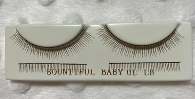 Bountiful Baby Pestañas de Ojos Superior e Inferior Marrón Claro (TOP 1.5" x 1/4") ~ NUEVO Foto 1 de 4