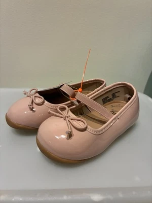 NWT Wonder Nation Toddler Girl's Pink Bow Ballet Flat Shoes Size 5 - Image 1 of 4