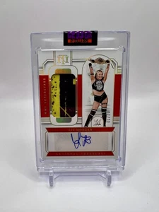 2024 Panini National Treasures Liv Morgan Gold Patch Auto /10 - Picture 1 of 2