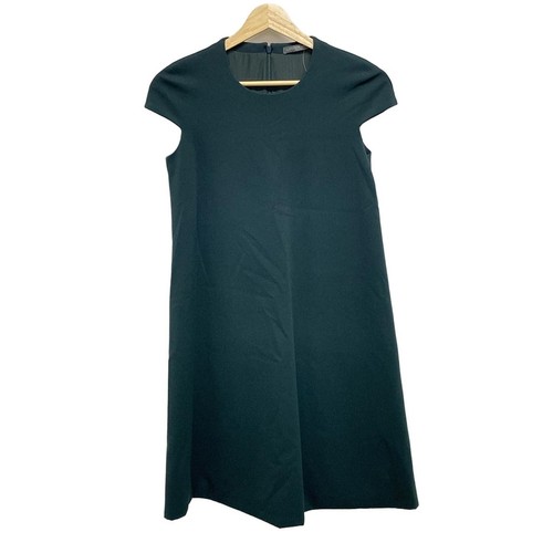 Autentico ALEXANDER McQUEEN Abito da donna verde scuro