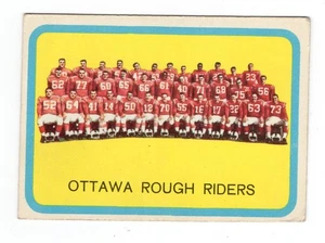 1963 Topps CFL Ottawa Rough Riders Team Picture Card #58 - Picture 1 of 2