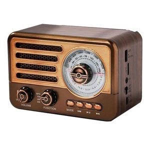 Radio Retro Portátil, Receptor de Radio FM/AM/SW, Altavoz Bluetooth Vintage7468 - Imagen 1 de 6