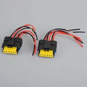 2x Tail Light Plug Cable Connector Fit For Nissan Sunny Qashqai Teana Tiida jt - Picture 1 of 7