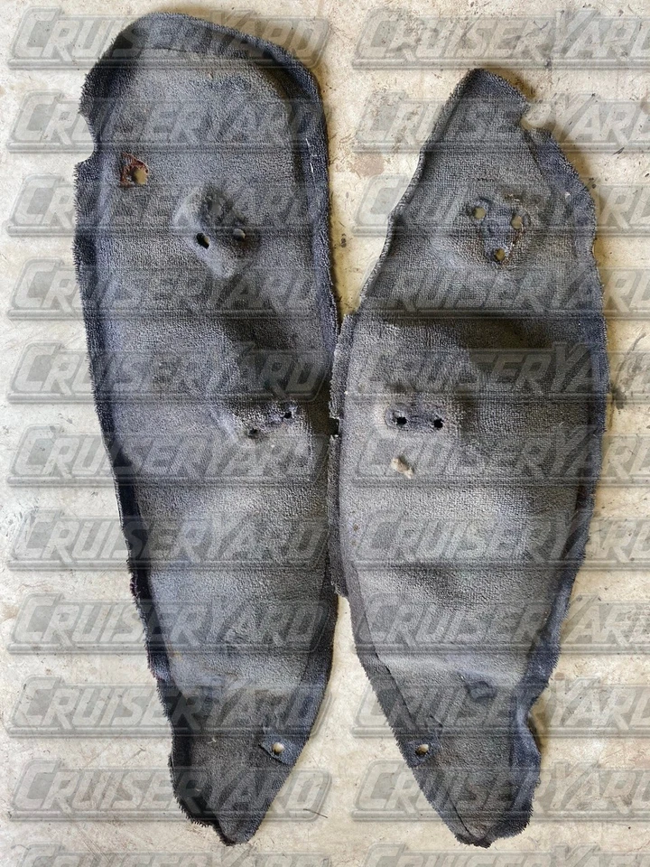 Toyota Land Cruiser FJ80 FZJ80 Gray Wheel Well Carpet Pair 3 - Image 1 of 1