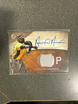 Alen Hanson: 2014 Bowman Inception Game Used Autograph Pittsburgh Pirates #AR-AH - Image 1 of 4