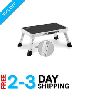 Folding Step Stool - Height Adjustable with Non-Slip Platform, 330 Lbs Capacity - Picture 1 of 9