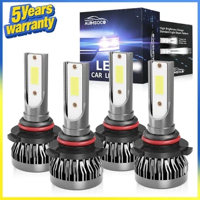 9005 9006 LED Faros Bombillas 48000LM Kit Super Brillante Para Acura CL 1997-1999 Foto 1 de 4