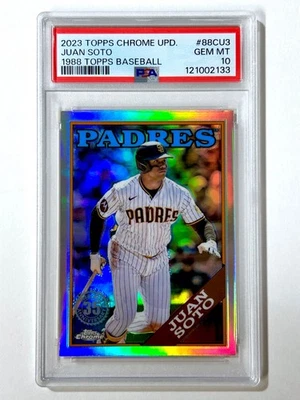 2023 Topps Chrome Update JUAN SOTO #88CU-3 PSA-10 San Diego PADRES - Image 1 of 2