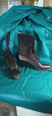 Oaktree Farms Mary" niño cuero con tops de lona talla 10. Foto 1 de 2