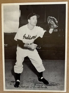 1950er Cleveland Indians Team Foto George Strickland s/w 6 1/2" x 9" (B) - Bild 1 von 1