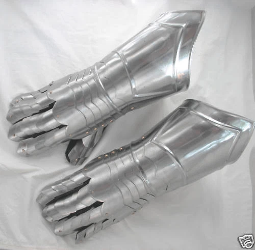 Platten Ritter Handschuhe Larp Rüstung Helm Ritterhelm Reenactment sca  R21B - Bild 1 von 1