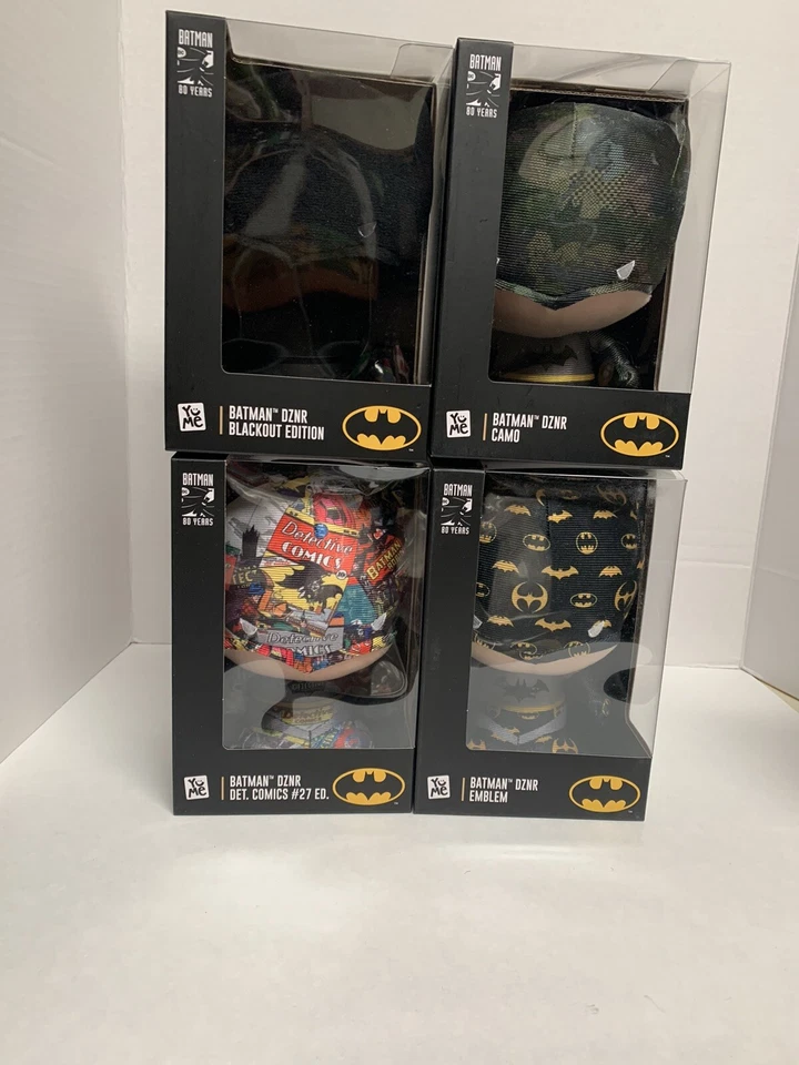 BATMAN YuMe DZNR 7" Collectible Plush Set Of 4  - NEW, 80th Anniversary Edition - Изображение 1 из 4