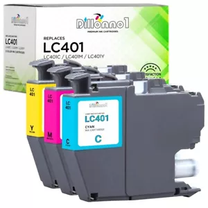 3PK para cartuchos de tinta Brother LC401 CMY para MFC-J1010DW J1012DW J1170DW - Imagen 1 de 2