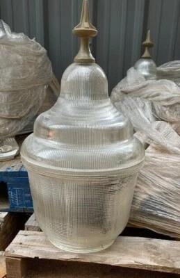 Globo de vidrio luminaria King vintage solo para farola o farola, Nueva York Foto 1 de 4