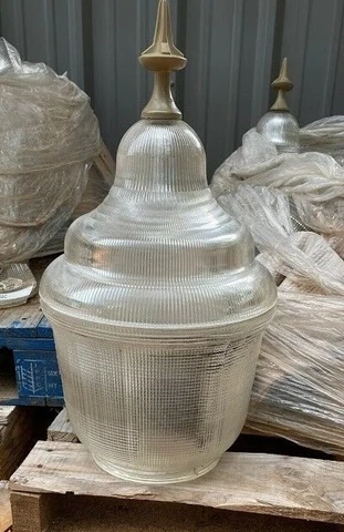 Vintage King Luminaire Glass Globe Only For Street Lamp Or Street Light, NYC Cover