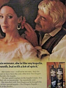 "Tequila de dos dedos 1978 esta mujer de colección anuncio estampado original 8,5 x 11" - Imagen 1 de 3