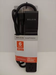 Belkin Überspannungsschutz Six Tap 700 Joule schwarz 4' Sleeved - Bild 1 von 2