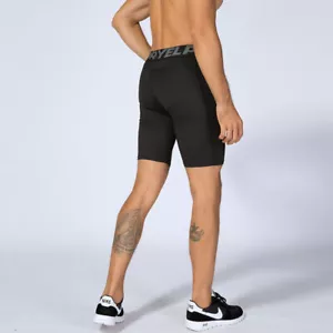 Men's Compression Pocket Shorts Pants Gym Running Tights Base Layer Quick Dry - Picture 1 of 15