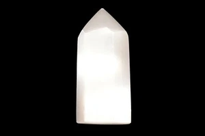 Varita de Cristal de Selenita 4" Natural Pulida Corona Metafísica Chakra Curación - Imagen 1 de 4