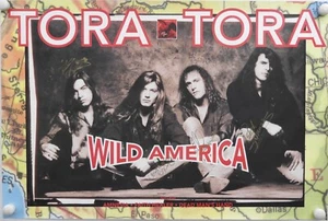 Tora Tora JSA Signed Autograph Promo Poster Full Band Wild America - Picture 1 of 4