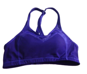 Moving Comfort Women's Small A/B Cup Sports Bra Urban X-Over Purple EUC - Picture 1 of 4