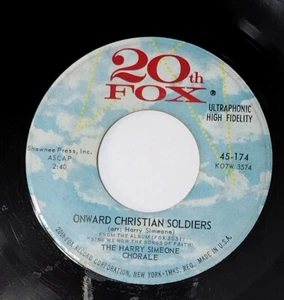 THE HARRY SIMEONE CHORALE Onward Christian Soldiers / Climb Ev'ry Mtn 7" 45 rpm - Imagen 1 de 4