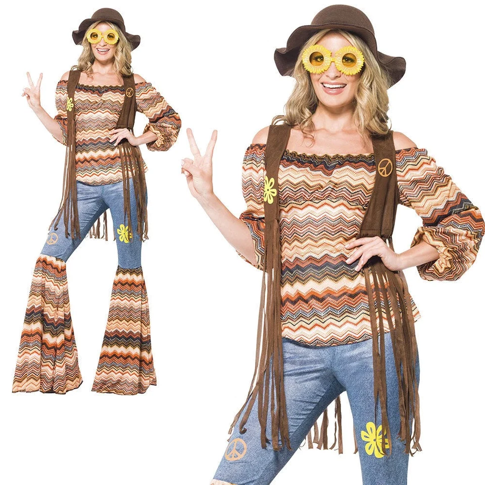 Smiffys Harmony Hippie Costume. 43856M