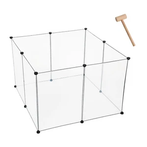 EUGAD DIY Freigehege Welpenauslauf Welpenzaun Kaninchenstall Hamster Laufgitter - Bild 1 von 6