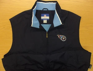 Reebok NFL Tennessee Titans Football On Field Full Zip Jacket Vest Mens XL - Picture 1 of 4