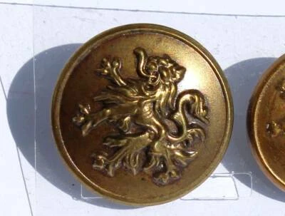 BOUTON UNIFORME MILITAIRE BELGIQUE - LION LEOPARD - ARMÉE GARDE 24mm BUTTON ARMY - Photo 1/2