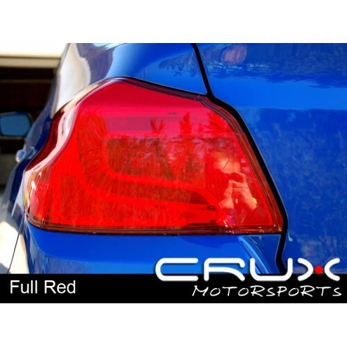 Crux Motor Red Out Tail Light Tint Overlays fits Subaru WRX STi 2015 - 2021 - Image 1 of 1
