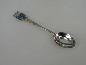 Cuchara conmemorativa antigua Westerland esmalte plata 800 REU (86493) - Imagen 1 de 4