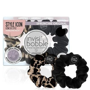 2x invisibobble Sprunchie Spiral Hair Ring - True Black & Purrfection - Picture 1 of 12