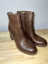 Kork Zipper Brown Boots Womens Size 9.5 M Heeled Korks