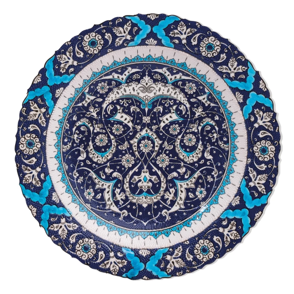 Ceramic Decorative Plate, Handmade Ceramic Decorative Plate, Tukish Platter - Image 1 of 1