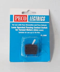 Peco PL-26W Lever Operated Passing Contact Switch for Point Motors - Picture 1 of 1