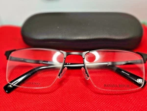 Banana Republic BR 100 003 Brille Matt Schwarz Gestell 52-18-140 - Bild 1 von 5