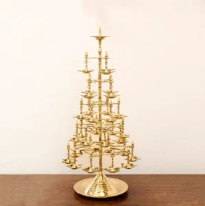 Oil Lamp Diya Hindu Home Decor Gift Mandir Temple Samai Indian Decorative Art - Picture 1 of 4