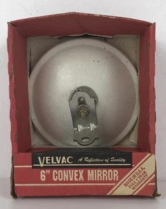 Velvac 6” Convex Mirror Head With Bracket In White Finish - Picture 1 of 3