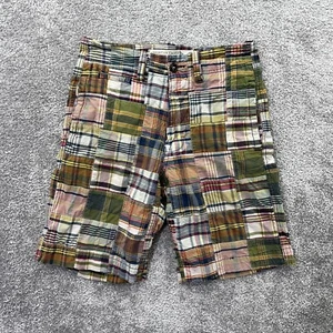 American Eagle Shorts Men 28 Patchwork Indian Madras Chino Colorful Preppy 28x10 - Picture 1 of 12