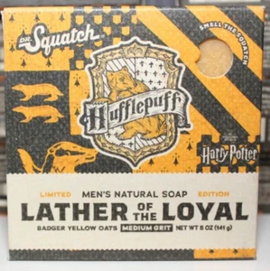DR SQUATCH HARRY POTTER HUFFLEPUFF LATHER TO THE LOYAL LIMITED EDITION SOAP NEW - Picture 1 of 5