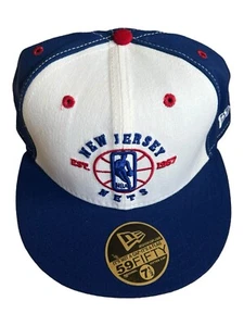 New Vintage New Era 59Fifty New Jersey Nets Red White Blue Hat Cap 7 1/2 - Picture 1 of 5