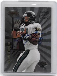 FRED TAYLOR 1998 BOWMAN'S BEST CERTIFICATO ROOKIE AUTOGRAFO EDIZIONE - Foto 1 di 1