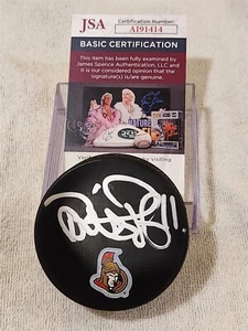 DANIEL ALFREDSSON signed SENATORS puck JSA COA - Picture 1 of 2